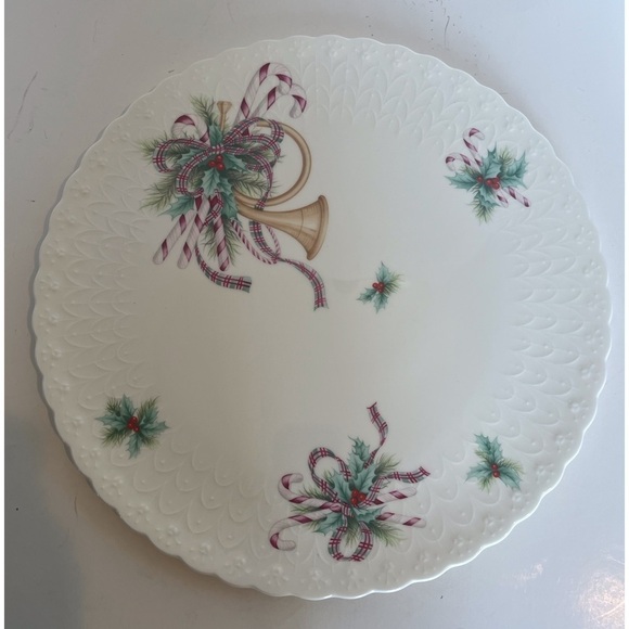 Mikasa Bone China Holiday Dessert Tray with Server. New in Box - Picture 5 of 11